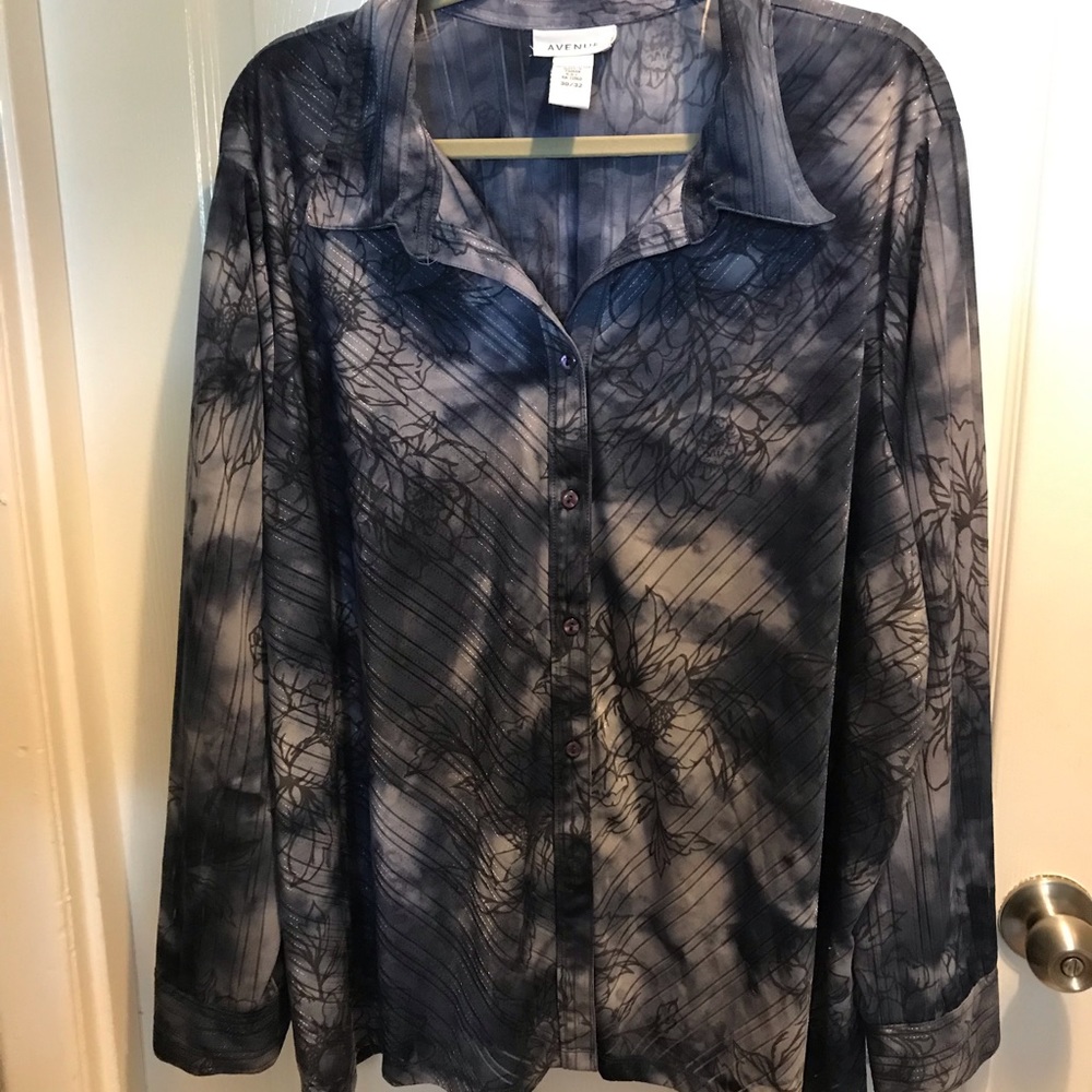 Avenue Sheer Plus Size Blouse